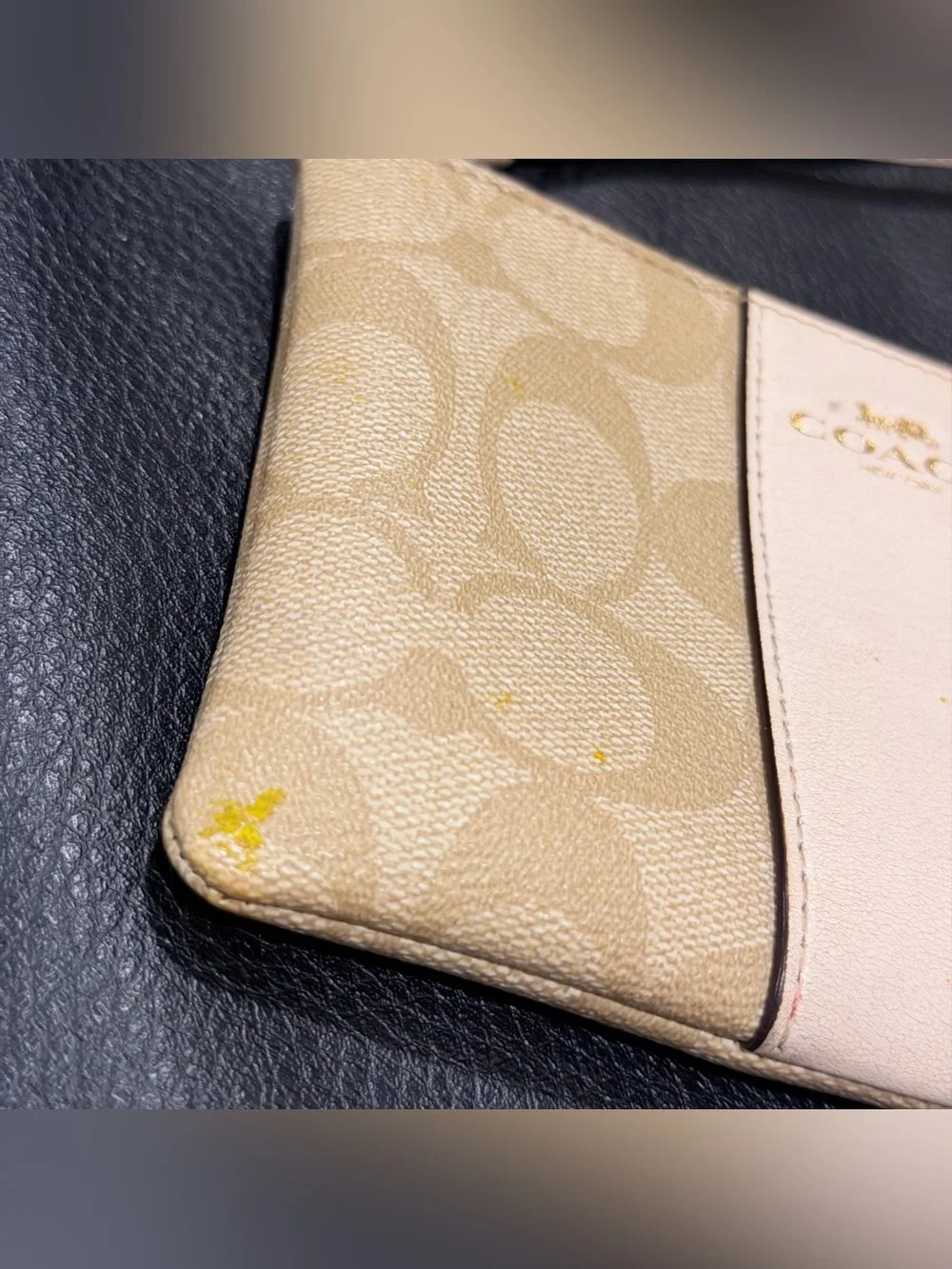 Coach Corner Zip Wristlet